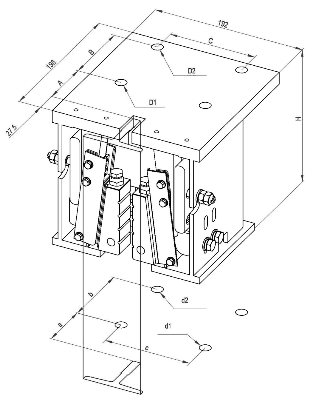 Progressive Safety Gear Lift Parts for Passenger Lift