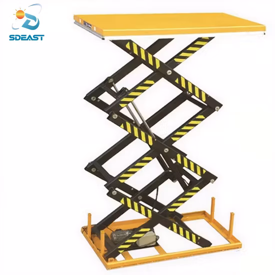 Tavolo elevatore idraulico a forbice stazionario usato per carichi pesanti