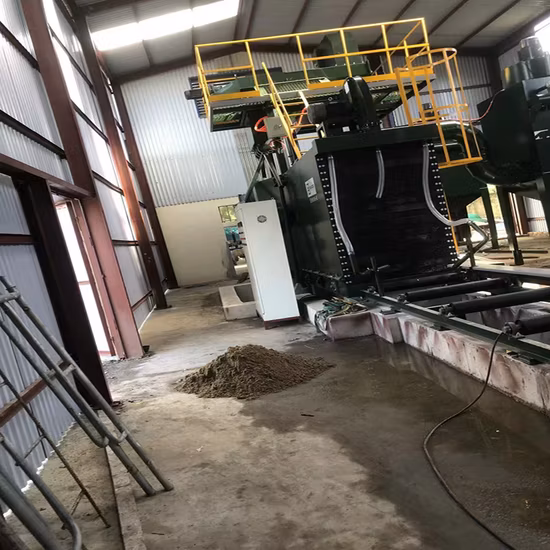 Sabbiatrice automatica e sabbiatrice a nastro trasportatore ad alta produzione