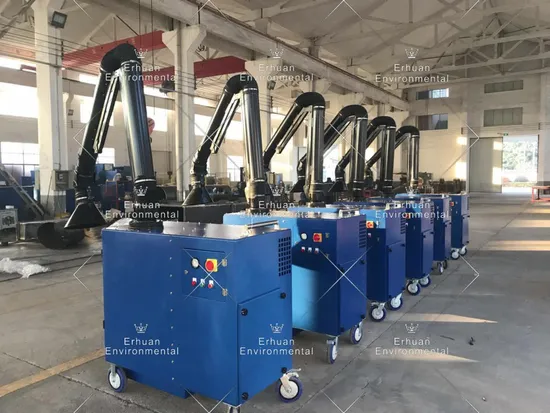 Filtrazione fumi di saldatura robot industriali, collettore di polveri di saldatura portatile mobile