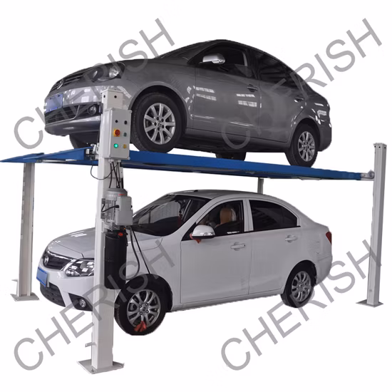 Elevatore da parcheggio idraulico Aofu a 4 colonne, ascensore per auto, ascensore per auto, attrezzatura per garage, ascensore per auto in officina